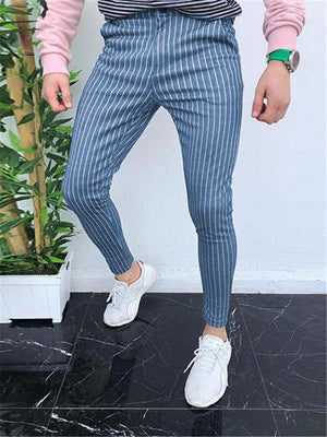 Men's Fashion Stripe Pencil Pants