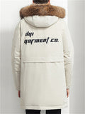 Men's Plus Size Hooded Fur Collar Loose Long Downcoat