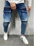 Casual Hip Hop Jeans With Kangaroo Pockets