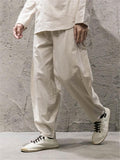 High Quality Winter's Thick Cotton Linen Loose  Tops+Trousers Sets