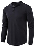 Casual Daily Wear Solid Color Slim Pullover Long Sleeve T-Shirt