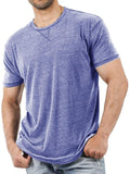 Comfortable Solid Color Casual Short-Sleeved T-Shirt