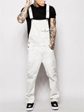 Mens Fashion Denim Overalls Jumpsuits Dungarees Bib