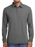 Mens Fashion Casual Striped Sports Long Sleeve Shirts