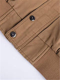 Men's Fashion Military Epaulets Badge Long Sleeve Jackets Coat