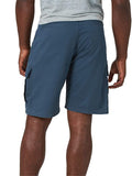 Mens Casual Plain Comfy Straight Knee Cargo Shorts