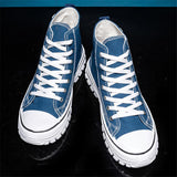 Mens Breathable Canvas Stitching Hip Top Casual Shoes