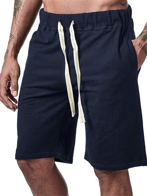 Mens Casual Loose Comfy Vertical Beach Knee Shorts