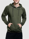 Men's Loose Casual Street Style Solid Color Hoodie