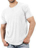 Comfortable Solid Color Casual Short-Sleeved T-Shirt