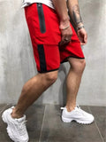 Mens Casual Slim Fit Comfy Patchwork Running Knee Shorts