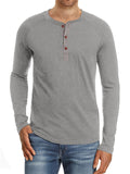 Casual Daily Wear Round Collar Long Sleeve Undershirts T-shirts For Men