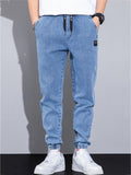 Breathable Wearable Plain Denim Ankle Pants