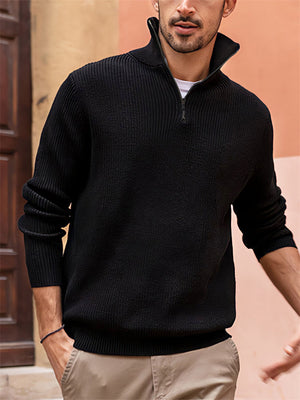 Comfortable Gentle High Stand-Up Collar Male Polo Shirt