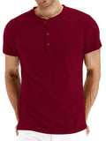 Men's Summer Leisure Daily Wear Short Sleeve Comfy Slim T-shirts