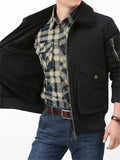 Middle-aged Autumn Winter Thickened Men's Pure Jacket