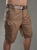 Mens Outdoor Breathable Wearable Tactical Cargo Knee Shorts