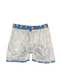 Mens Loose Straight Flamingo Print Beach Shorts