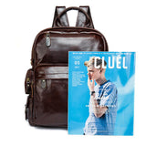 Classic Leather Casual Vintge Backpacks WIth Large Capacity