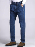 Mens Classic Loose Straight Denim Pants