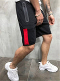 Mens Casual Slim Fit Comfy Patchwork Running Knee Shorts