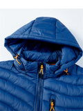 Mens Warm Lining Anti-Theft Padded Coats With Removable Hood