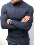 Men Casual Turtle Neck Pullover Sweaters