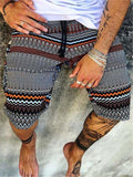 Casual Loose Print Beach Knee Shorts