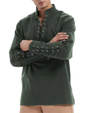 Men's Cool Retro Gothic Style Halloween Linen Shirts