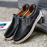 Men's Genuine Leather Casual Flat Driving Loafers