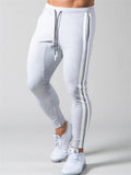 Mens Gym Breahthable Patchwork Running Track Pants