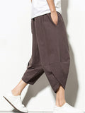 Casual Loose Cotton&Linen Cropped Pants