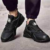 Men Breathable Lace-Up Wide Fit Chunky Sneakers