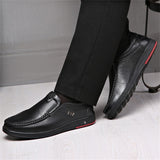 Men's Fashion Breathable Slip-on Business Formal Leather Shoes