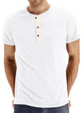 Men's Summer Leisure Daily Wear Short Sleeve Comfy Slim T-shirts