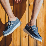 Mens Lightweight Plus Size Casual Canvas Loafers