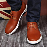 Cozy Business Soft Leather Breathable Casual Shoes