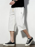 Comfy Loose Pure Color Cropped Trousers