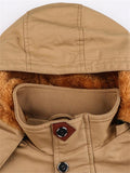 Business Casual Hooded Fleece Jacket For Men