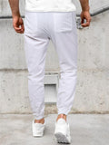 Mens Fashion Casual Solid Color Sports Pants