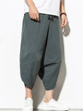 Casual Loose Cotton&Linen Cropped Pants