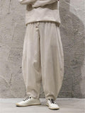 High Quality Winter's Thick Cotton Linen Loose  Tops+Trousers Sets