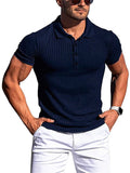 Male Summer Skinny Running Sports Fitness Wear Polo Shirts