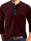 Men's Round Neck Long Sleeved T-shirts for Autumn