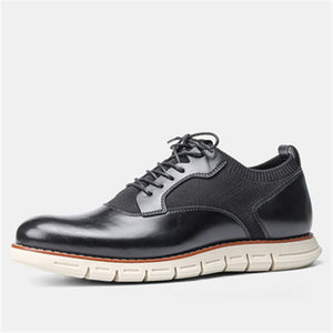 Men's Business Casual Patchwork Lace Up Shoes