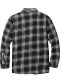 Men's Fashion Daily Wear Plaid Button Up Plush Thermal Coats