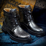 Super Cool Mens Snakeskin Boots