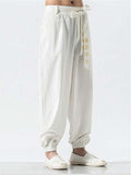 Loose Classic Oversized Cotton&Linen Ankle Pants