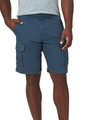 Mens Casual Plain Comfy Straight Knee Cargo Shorts