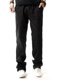 Loose Casual Linen Sports Straight Trousers Slacks